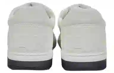 CHANEL Leather Suede Sneakers White