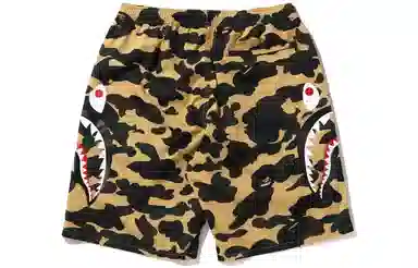 A BATHING APE Shark Camo Shorts