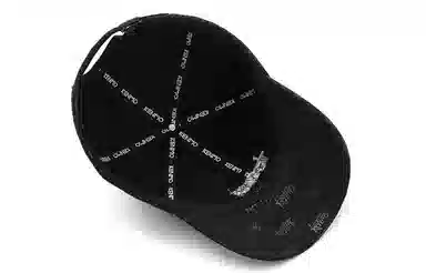 肯默 高街老花棒球帽满印鸭舌帽嘻哈潮流遮阳帽子 男女同款 黑黑/黑金