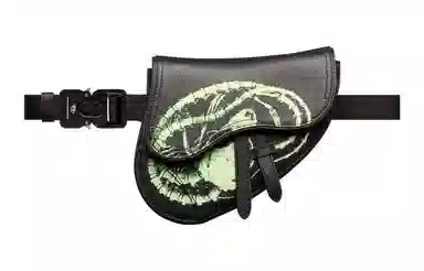 Dior x Cactus Jack Saddle Bag Mini Black