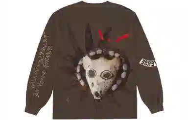 Travis Scott Cactus Jack Reverse Jack Long Sleeve Tee Brown
