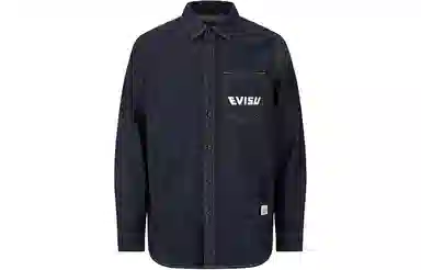 EVISU Denim Blue Long Sleeve Shirt