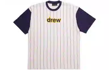 Drew House Secret Ss Tee Navy Pinstripe