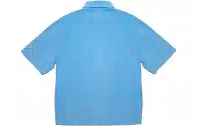 Drew House FW22 Corduroy Ss Shirt Pacific Blue Logo