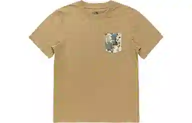 The North Face SS22 Floral Logo Pocket Tee Khaki