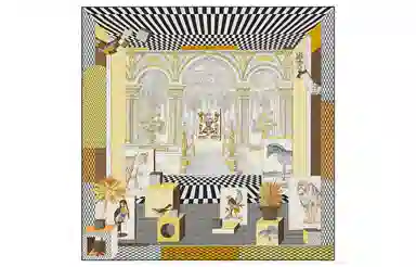 Hermes "Grand Theatre" Limited Edition Scarf