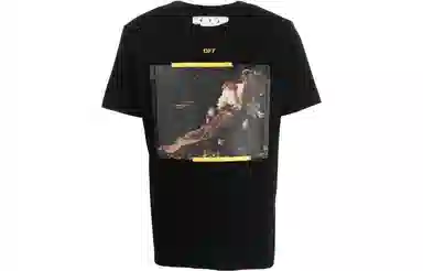 OFF-WHITE FW22 Caravaggio Arrow T-Shirt Black