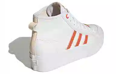 adidas Nizza Platform Mid Vegan White Orange