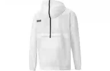 Puma Logo Hoodie Jacket White