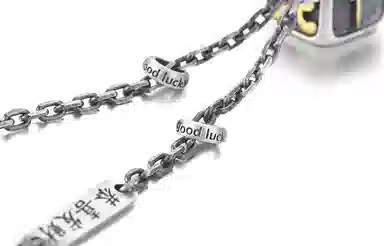 IDEAGEMER 925 Silver Dice Necklace