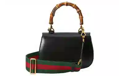 Gucci Bamboo 1947 Small Shoulder Bag Black