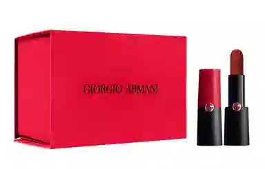 阿玛尼 唇膏唇釉礼盒装 不易脱色 两件套