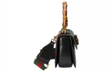 Gucci Bamboo 1947 Small Shoulder Bag Black
