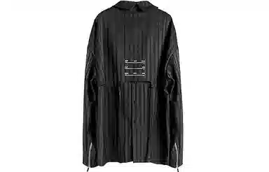 Huànxiàngzhě Unisex Dark Stripe Shirt Black
