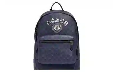 COACH West 32 Denim Blue Chalk White