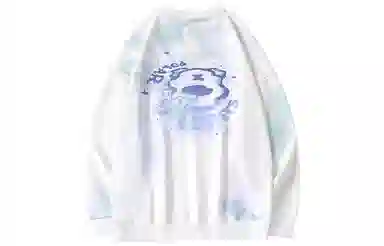 LAMLICKA Gradient Letter Crewneck Sweatshirt