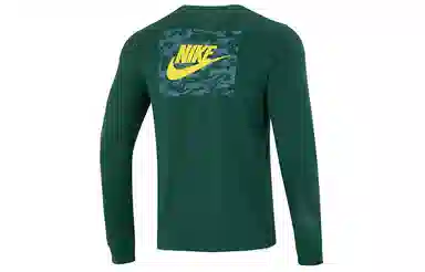 Nike Logo Long Sleeve T-Shirt Green