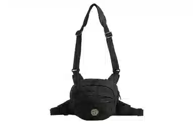 Stone Island Tactical Logo Waist Bag Black