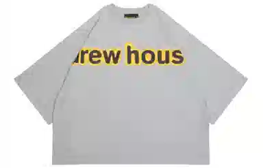 Drew House FW22 Boxy Ss Tee Heather Grey LogoT