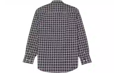 Burberry Check Long Sleeve Shirt Navy