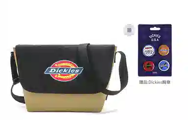 Dickies Anniversary Messenger Bag Black Khaki