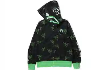 BAPE x Razer Neon Camo Shark Hoodie