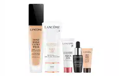 兰蔻 零粉感水感防护套组 滋润保湿