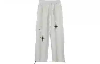 IGOI Retro Cross Star Print Casual Pants