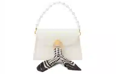 Charles & Keith Scarf Detail Small Bag Green