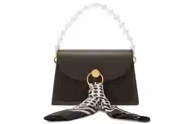 Charles & Keith Scarf Detail Small Bag Green