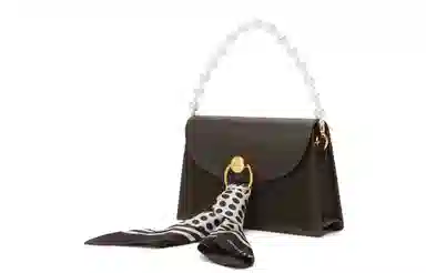 Charles & Keith Scarf Detail Small Bag Green