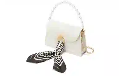 Charles & Keith Scarf Detail Small Bag Green