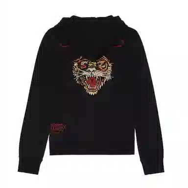 Ed Hardy Classic Tiger Hoodie Black