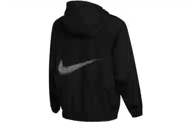 Nike Woven Logo Print Jacket Black