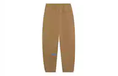 中国李宁 天生滑手 宽松束脚纯色针织运动卫裤 男款 狐棕色