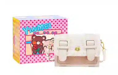 音魅 毛绒拼接百搭 潮 单肩斜挎羊羔毛邮差包 毛毛包 剑桥包