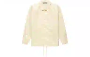 Fear of God Essentials FW22 1977 Nylon Coaches Jacket Egg shell Logo