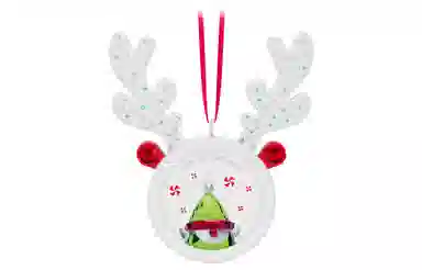 Swarovski Holiday Cheers Reindeer Car Frame Ornament