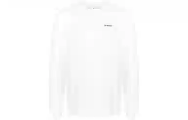 OFF-WHITE SS22 Logo Long Sleeve Tee White
