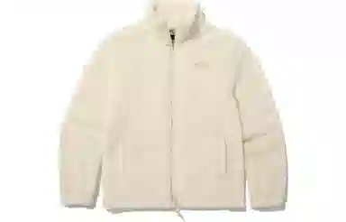 The North Face Logo Fleece Jacket White