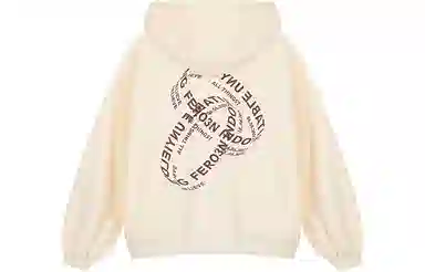 FREO3N SS23 Ring Retro Gothic Letter Print Hoodie