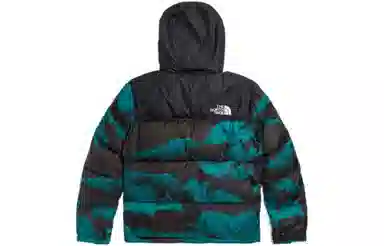 The North Face Retro Nuptse Jacket Blue Black