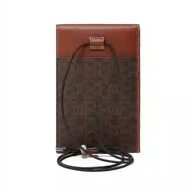 Bally Vintage Logo Phone Bag Brown
