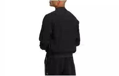 adidas Logo Print Zip Jacket Black