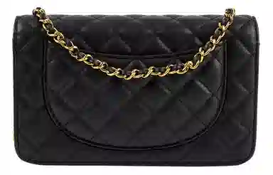 Charles & Keith Quilted Chain Shoulder Bag Black