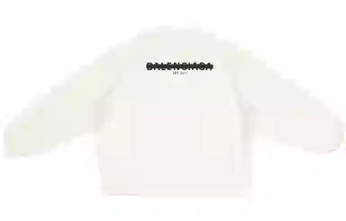 Balenciaga FW22 Logo Crewneck Sweatshirt Cream
