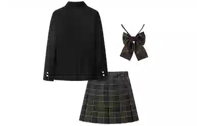 东鲸岁时记 纯色三粒扣西装外套制服套装 女款