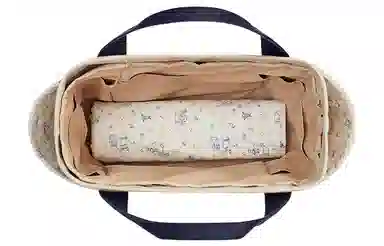 HERMES Cabriole napp Tote Gris Perle