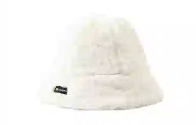 白卷 纯色羊羔绒 保暖可爱 渔夫帽 男女同款情侣款