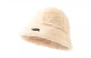 白卷 纯色羊羔绒 保暖可爱 渔夫帽 男女同款情侣款